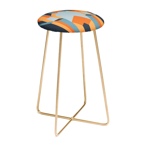 Kei Orange Terrace Counter Stool