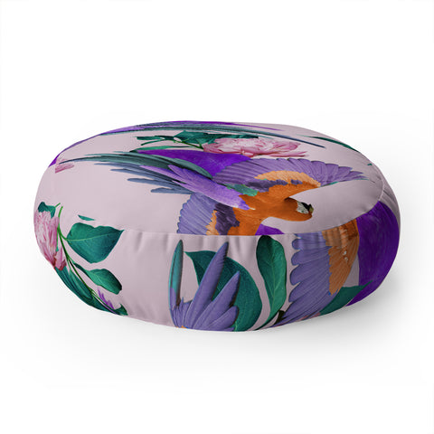 Kei Parrot Paradise Floor Pillow Round