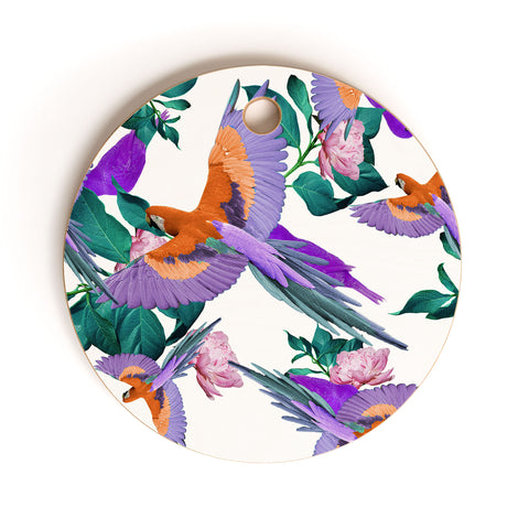 Kei Parrot Paradise II Cutting Board Round