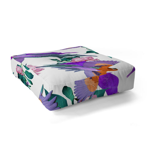 Kei Parrot Paradise II Floor Pillow Square