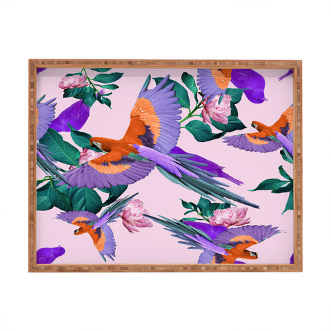 Kei Parrot Paradise Rectangular Tray