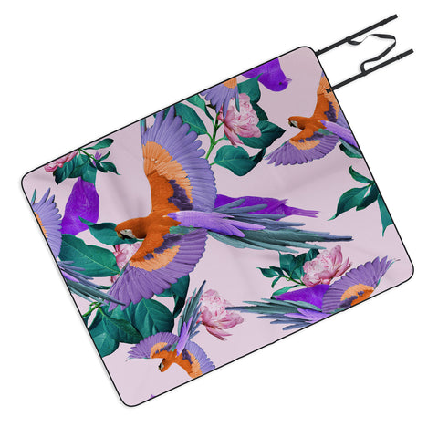 Kei Parrot Paradise Picnic Blanket