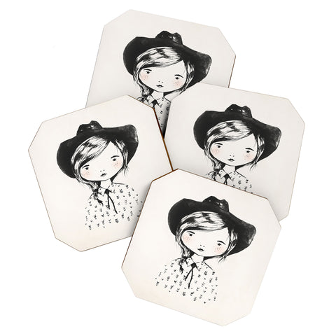Kelli Murray Cowgirl Coaster Set