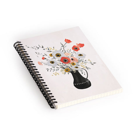 Kelli Murray Poppies 2 Spiral Notebook