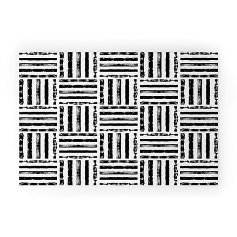 Kelly Haines Boho Stripes Welcome Mat