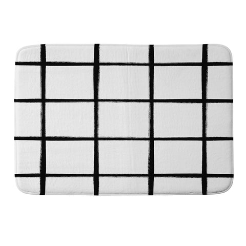 Kelly Haines Brushstroke Grid Memory Foam Bath Mat