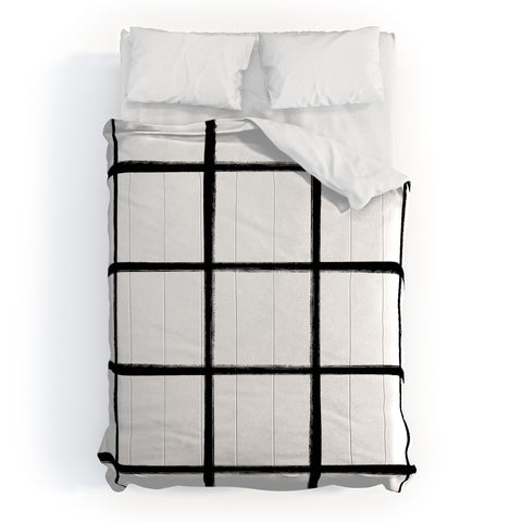Kelly Haines Brushstroke Grid Comforter