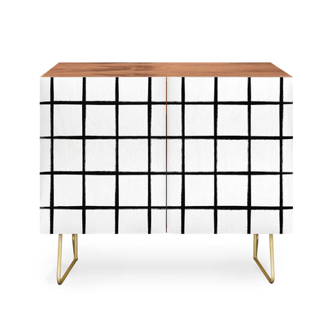 Kelly Haines Brushstroke Grid Credenza