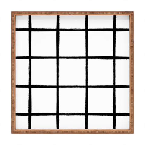 Kelly Haines Brushstroke Grid Square Tray