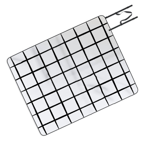 Kelly Haines Brushstroke Grid Picnic Blanket