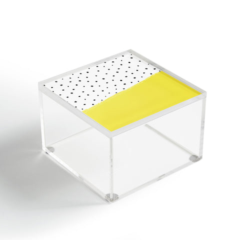 Kelly Haines Citron Dots Acrylic Box