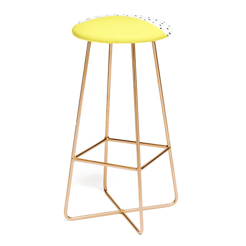 Kelly Haines Citron Dots Bar Stool