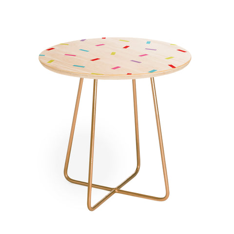 Kelly Haines Colorful Confetti Round Side Table