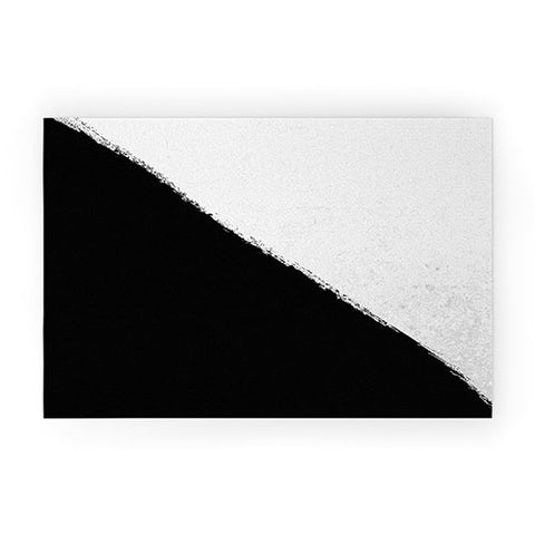 Kelly Haines Concrete Black Paint Welcome Mat