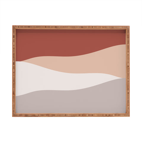 Kelly Haines Desert Waves Rectangular Tray