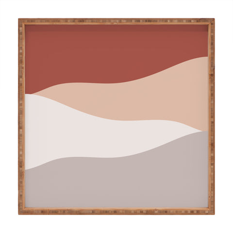 Kelly Haines Desert Waves Square Tray