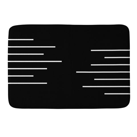 Kelly Haines Geometric Stripes Memory Foam Bath Mat