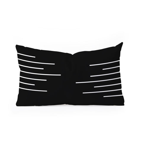 Kelly Haines Geometric Stripes Oblong Throw Pillow