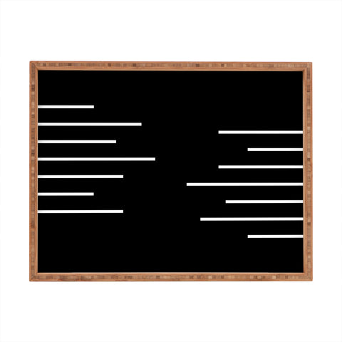 Kelly Haines Geometric Stripes Rectangular Tray