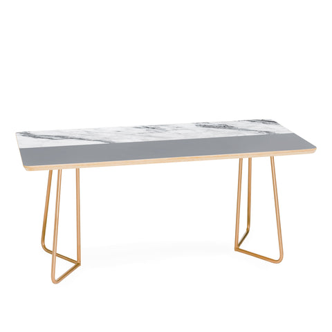 Kelly Haines Gray Marble Coffee Table