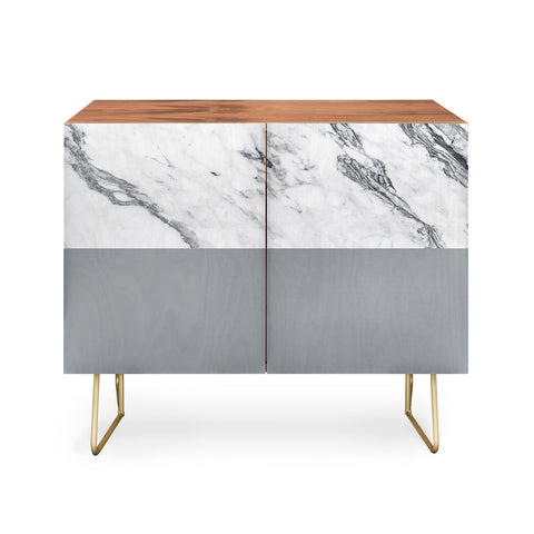 Kelly Haines Gray Marble Credenza
