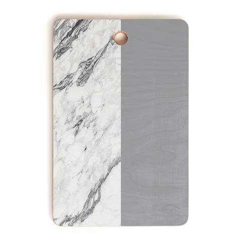 Kelly Haines Gray Marble Cutting Board Rectangle