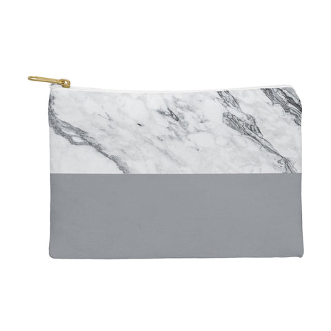 Kelly Haines Gray Marble Pouch