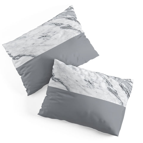 Kelly Haines Gray Marble Pillow Shams