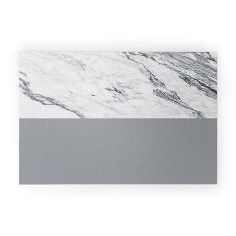 Kelly Haines Gray Marble Welcome Mat