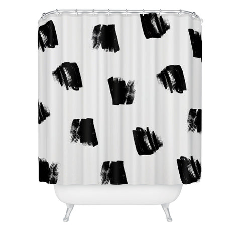 Kelly Haines Messy Dots Shower Curtain
