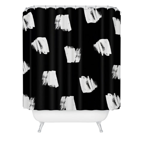 Kelly Haines Messy Dots V2 Shower Curtain
