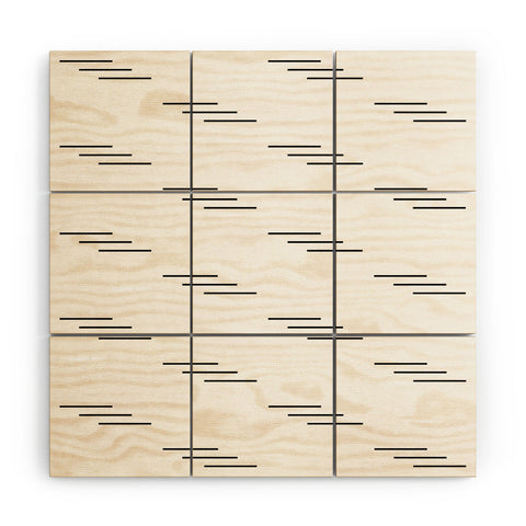 Kelly Haines Minimal Lines Wood Wall Mural