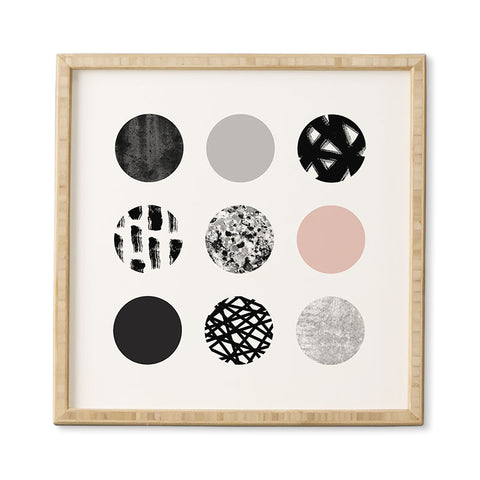 Kelly Haines Mixed Media Dots Framed Wall Art