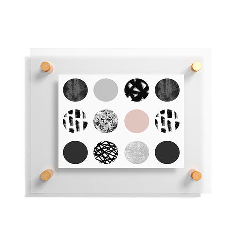 Kelly Haines Mixed Media Dots Floating Acrylic Print