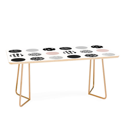 Kelly Haines Mixed Media Dots Coffee Table
