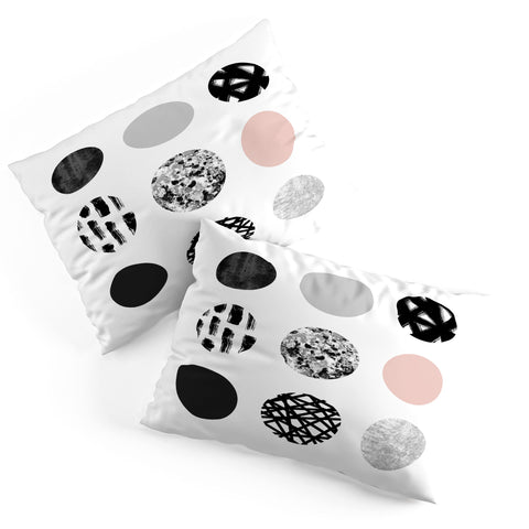 Kelly Haines Mixed Media Dots Pillow Shams