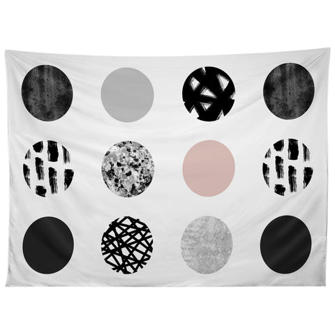 Kelly Haines Mixed Media Dots Tapestry