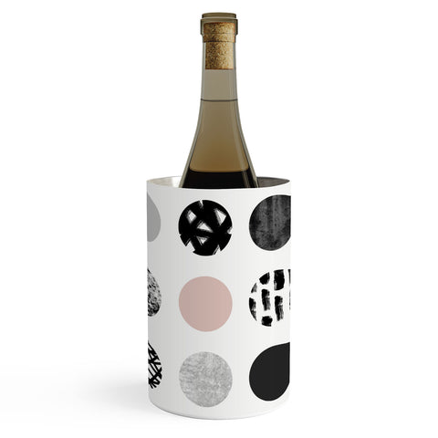 Kelly Haines Mixed Media Dots Wine Chiller