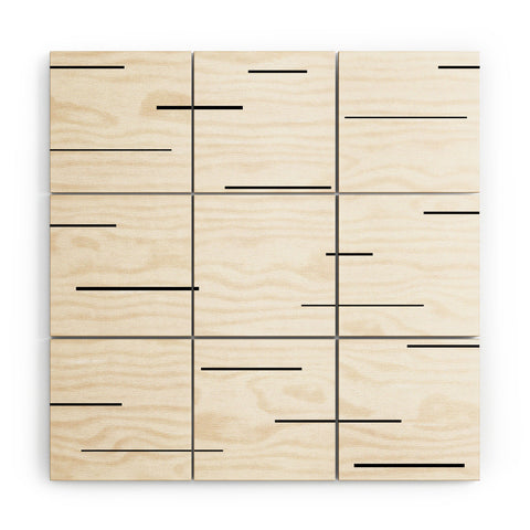 Kelly Haines Modern Lines Wood Wall Mural