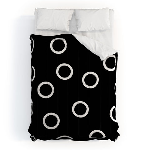 Kelly Haines Monochrome Circles Comforter