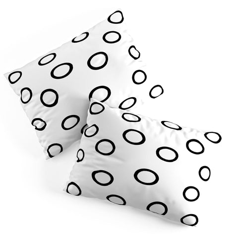 Kelly Haines Monochrome Circles V2 Pillow Shams