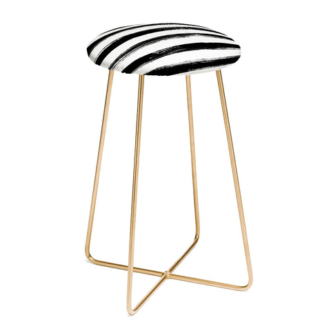 Kelly Haines Paint Stripes Counter Stool