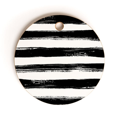 Kelly Haines Paint Stripes Cutting Board Round