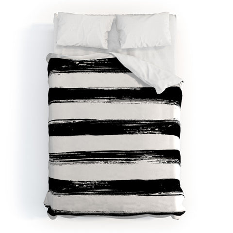 Kelly Haines Paint Stripes Duvet Cover