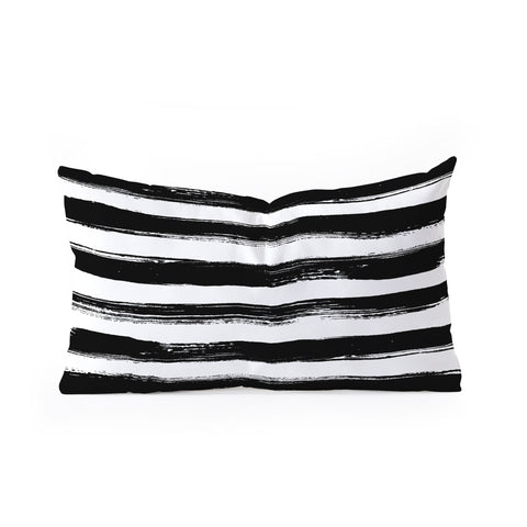 Kelly Haines Paint Stripes Oblong Throw Pillow