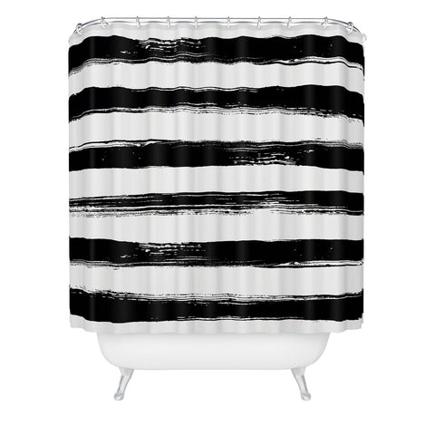 Kelly Haines Paint Stripes Shower Curtain
