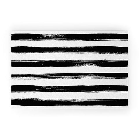 Kelly Haines Paint Stripes Welcome Mat