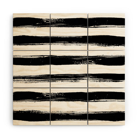 Kelly Haines Paint Stripes Wood Wall Mural