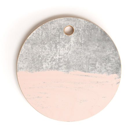 Kelly Haines Pink Concrete Cutting Board Round