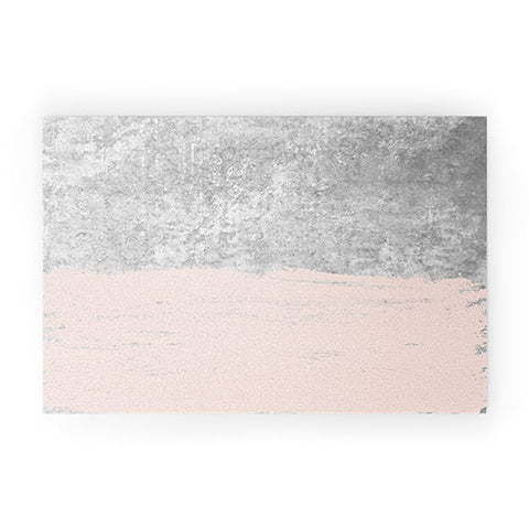 Kelly Haines Pink Concrete Welcome Mat